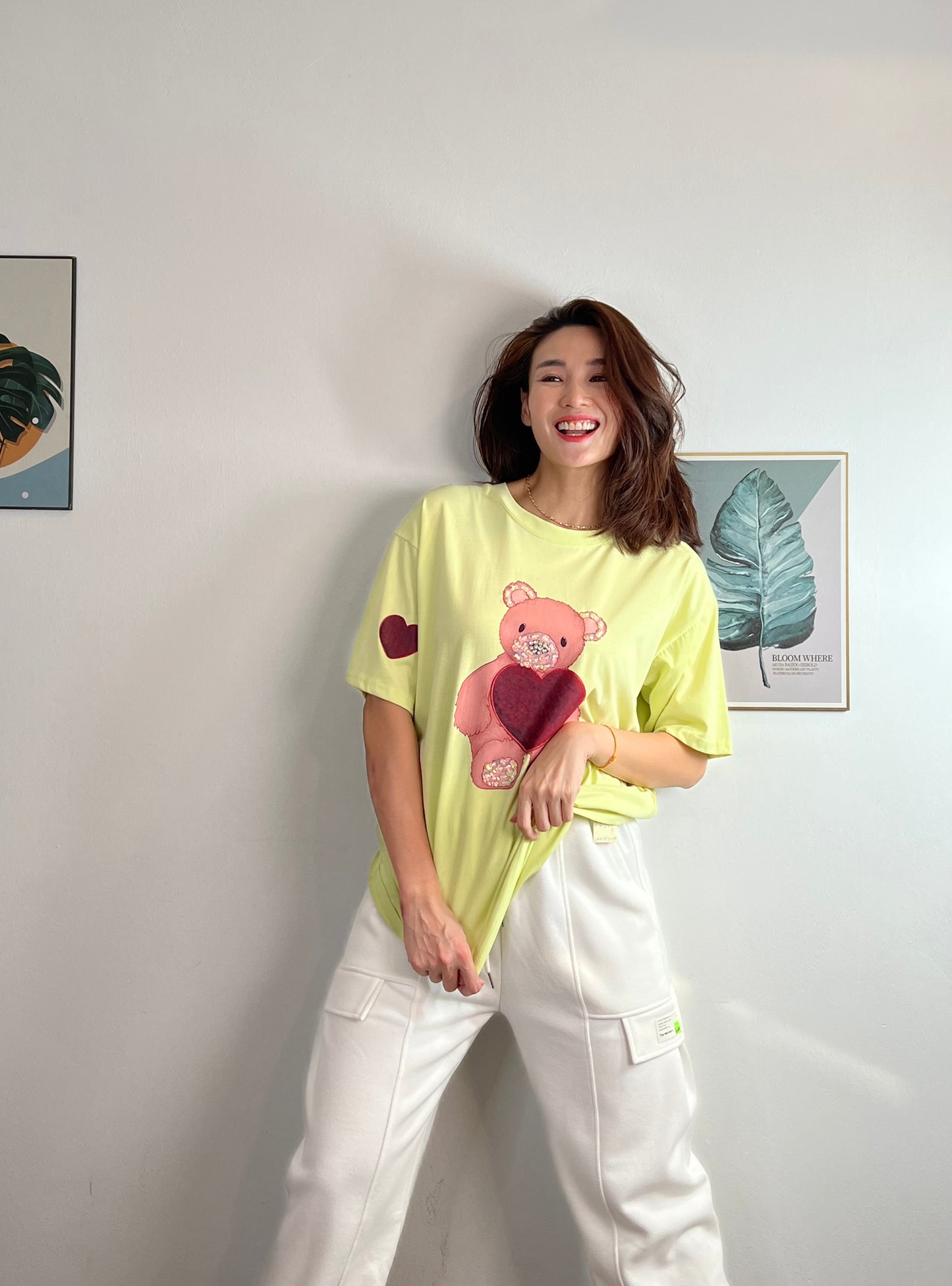 T4392 Heavy Industry Love Bear Oversized T-Shirt