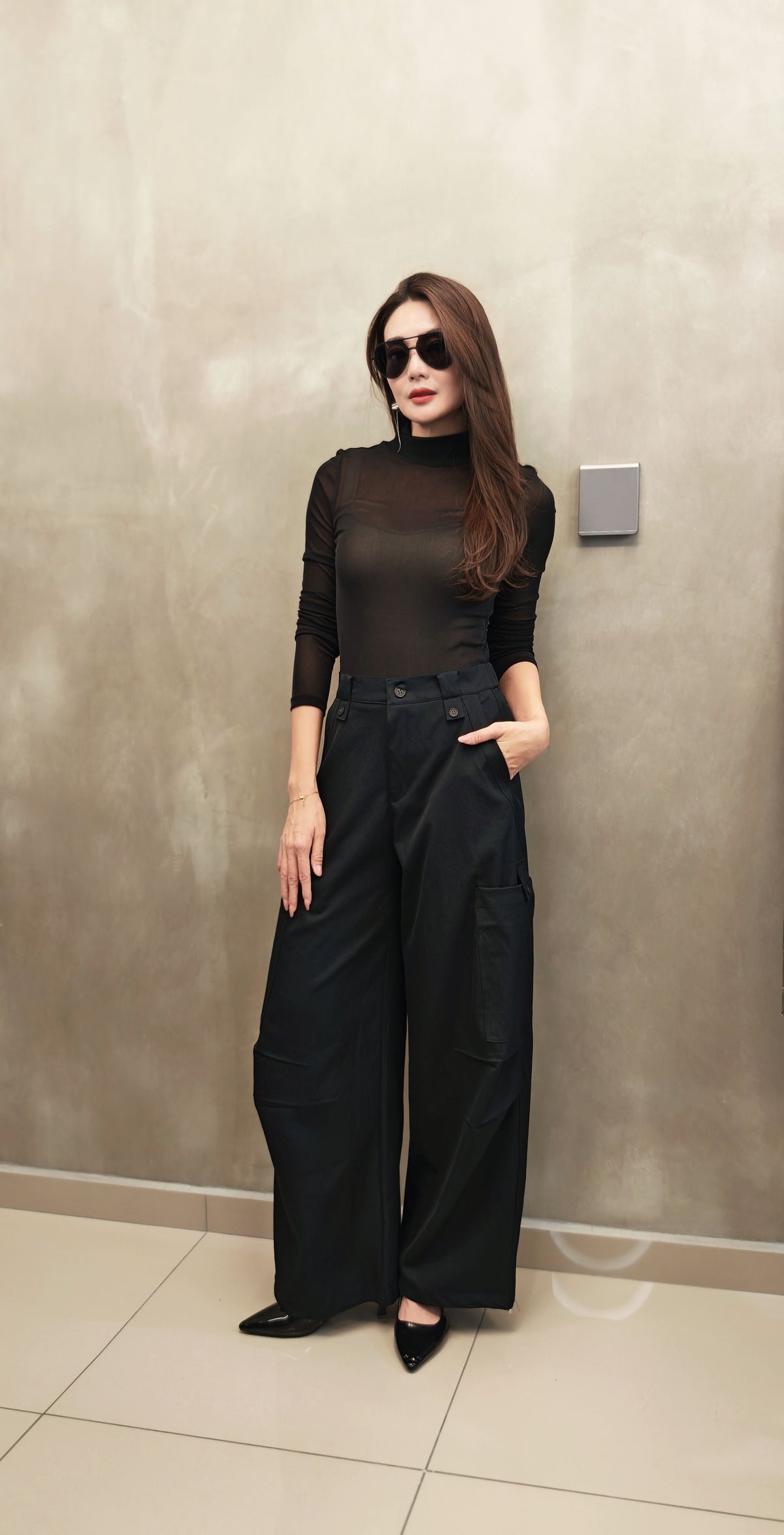 Z1257 AL560 Pants + belt 设计款工装休闲裤