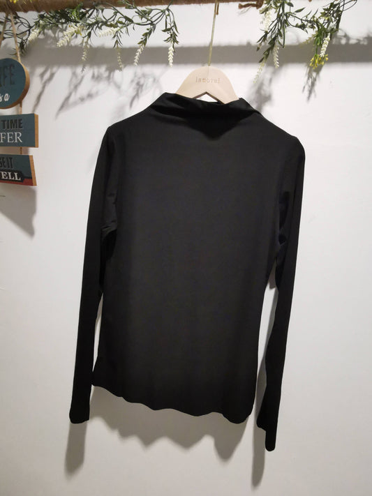 T3329-Turtleneck Slim Top（Black）