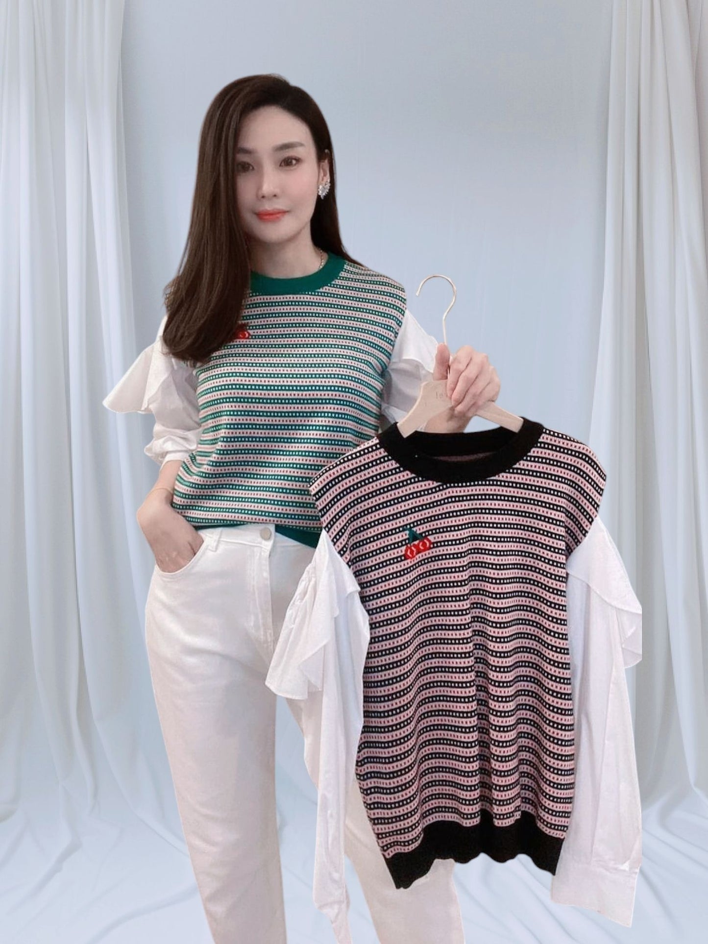 T4275 LONG SLEEVE KNIT TOP