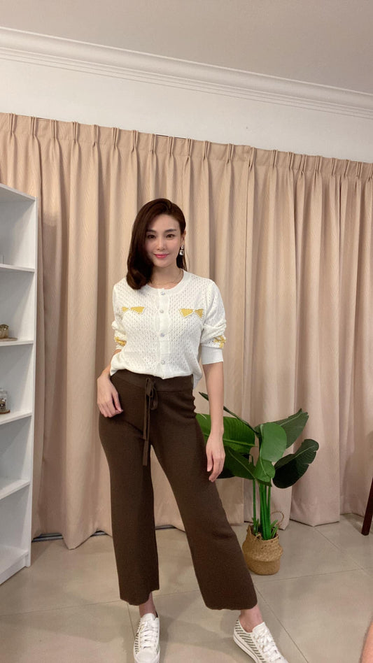 P5552 加厚格纹阔腿裤 Casual Pant