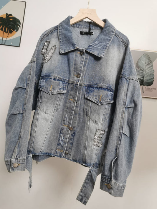 J5742 设计款钉钻牛仔外套 Jean Jacket