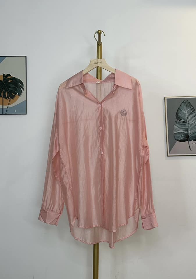 T5833 刺绣天丝衬衫 Long Sleeve Shirt