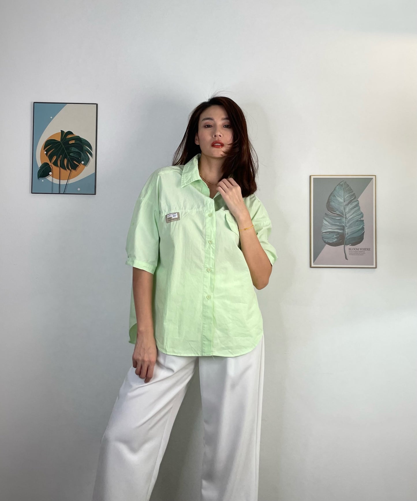 T5296 Korean-style Short Sleeve Top