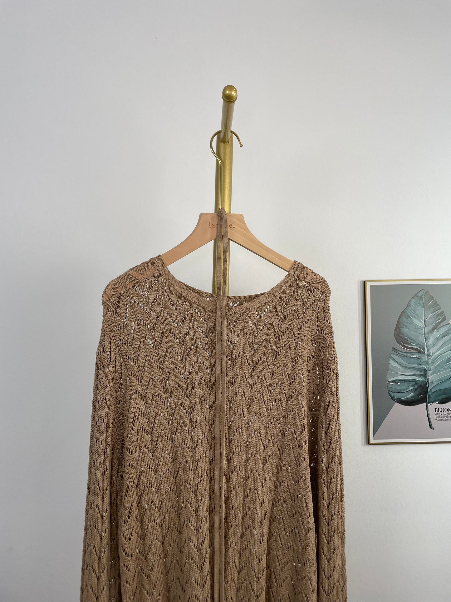 T5980 Custom-made Oversized Knitted Long Sleeve Top