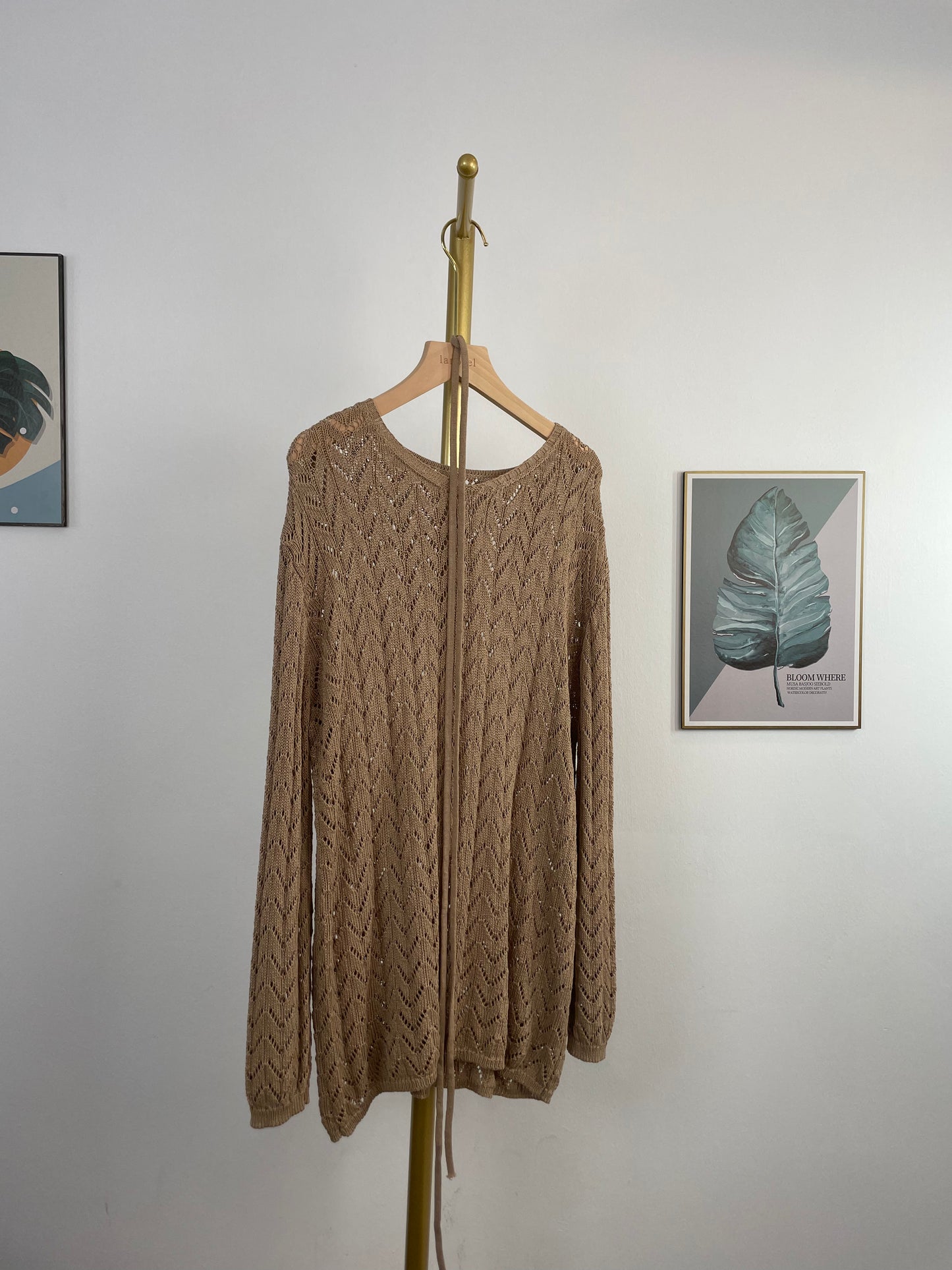 T5980 Custom-made Oversized Knitted Long Sleeve Top