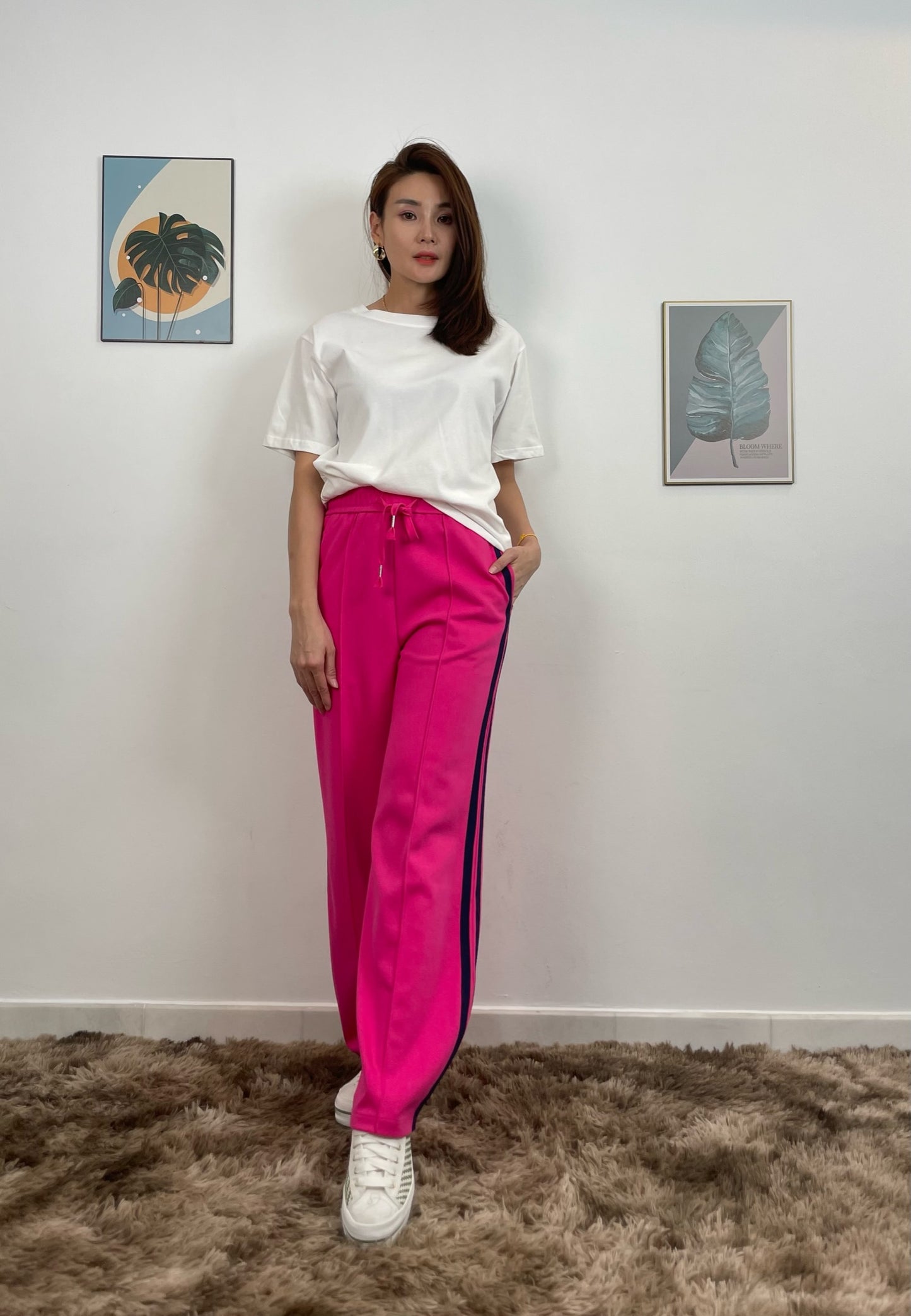 P5952 Casual Striped Sweatpants