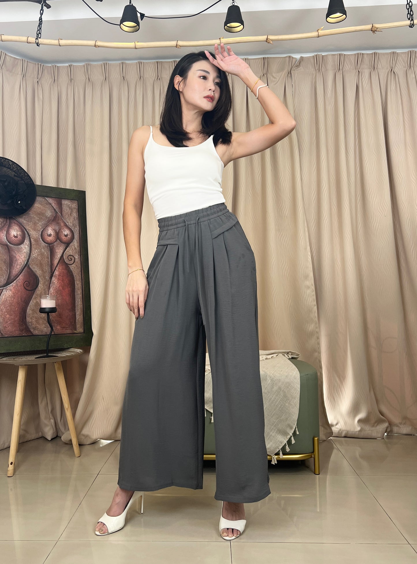 P6292 Casual Pant 蚕丝 + 棉麻