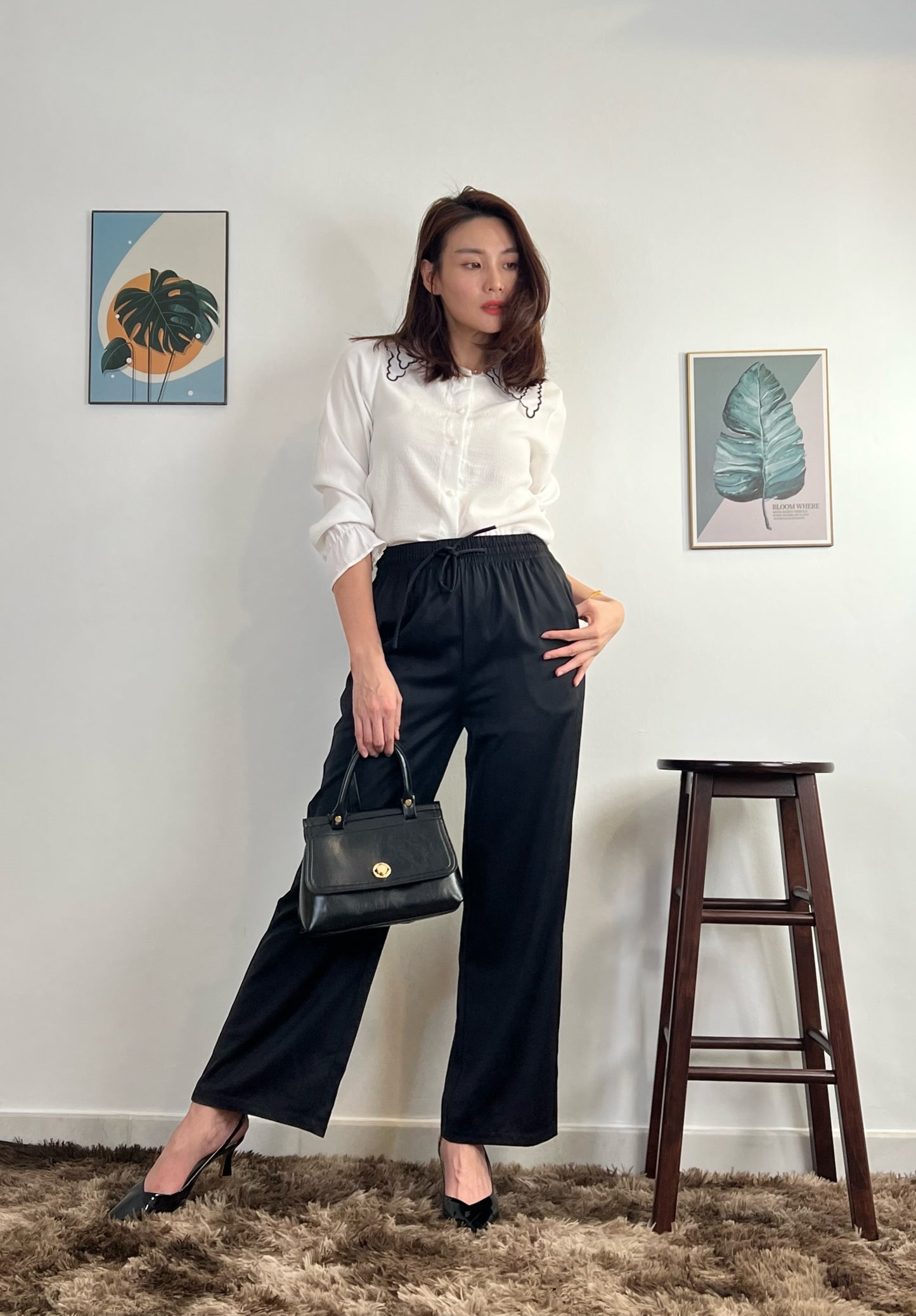 P5670 Premium Wide-leg Pants