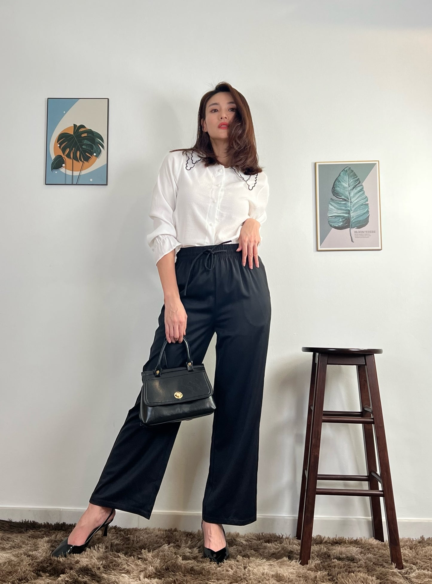 P5670 Premium Wide-leg Pants