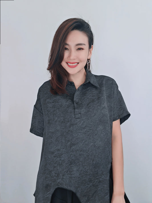 Z37 21013  Top 衬衣 Black