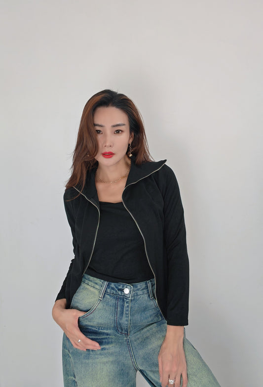 Z526 869 Top 假2件上衣