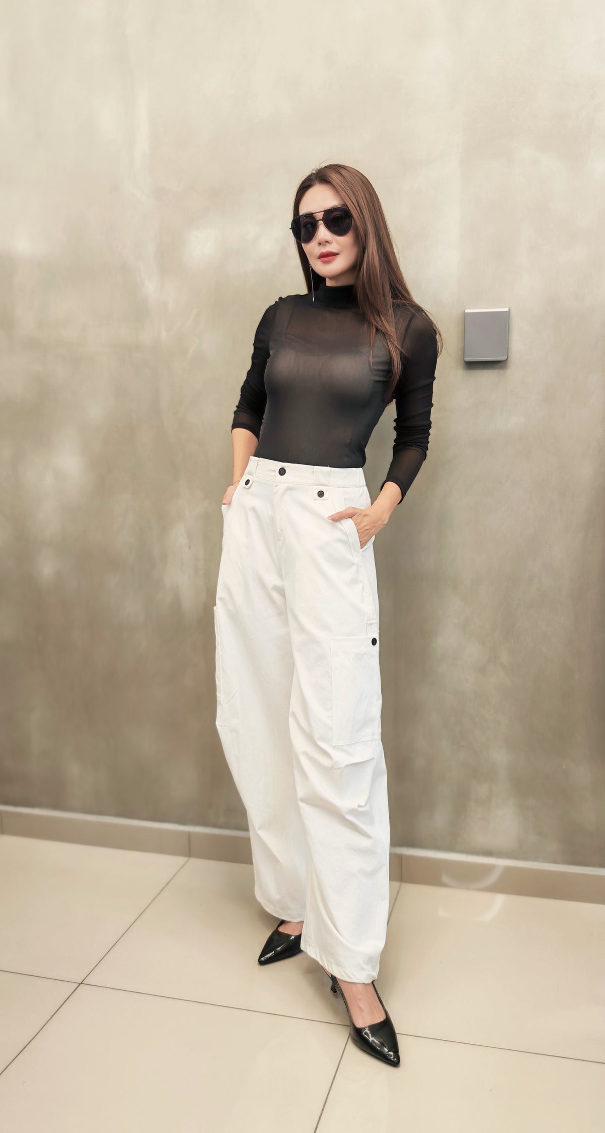 Z1257 AL560 Pants + belt 设计款工装休闲裤