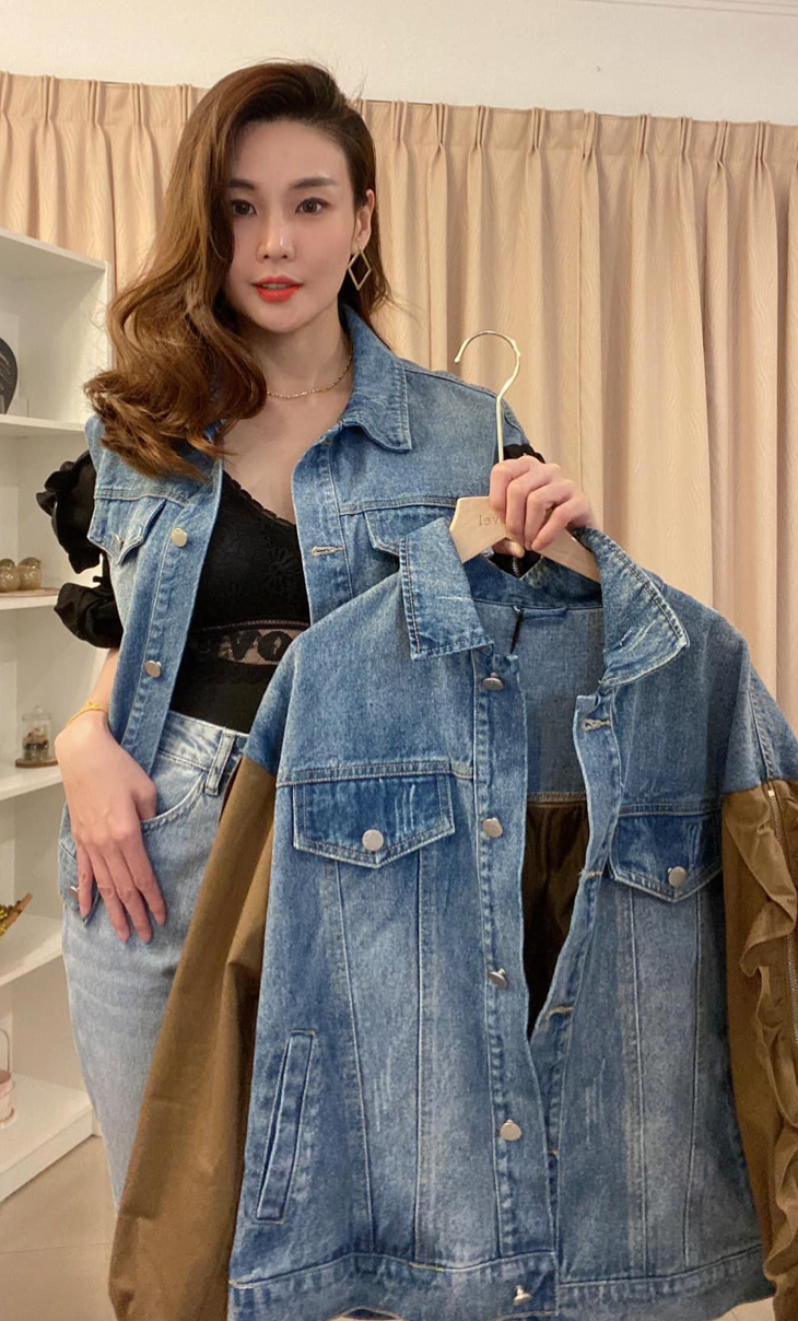 J5399 Double-Tone Denim Jacket