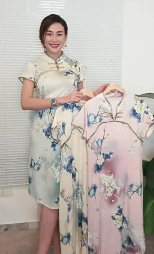 LYC4824 Premium Floral Cheongsam