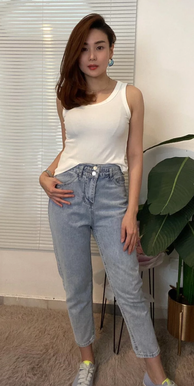 P4085 Casual Loose Jeans